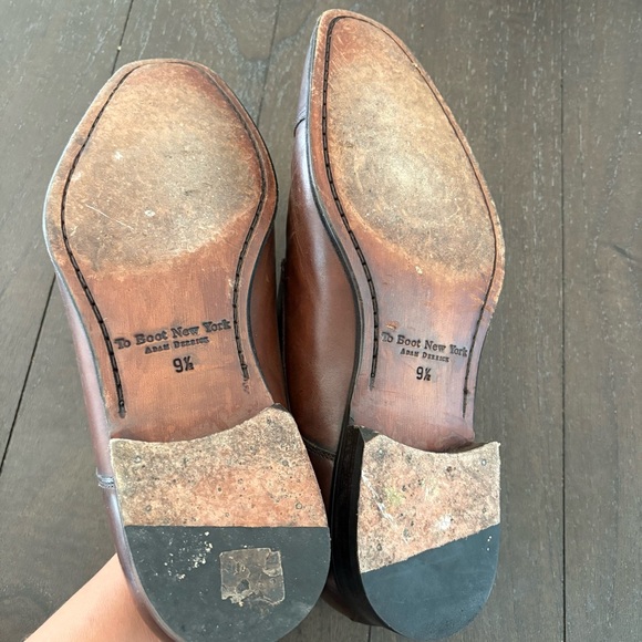 To‎ Boot New York Grant Brown Calf Double Monkstrap Shoes Brown Size 9.5 main image 5